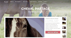 Desktop Screenshot of cheval-partage.net